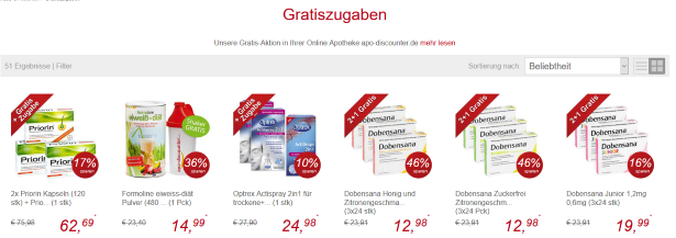 apo discounter gratis zugaben