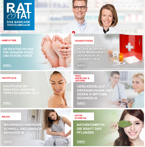 Sanicare Rat und Tat Service