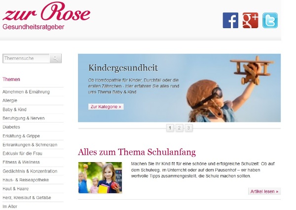 bei Zur Rose Gesundheitsratgeber