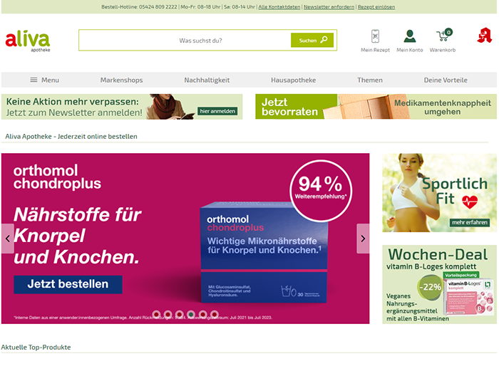 Aliva Apotheke Gutschein