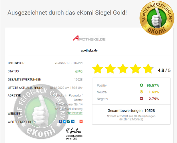 apotheke.de Erfahrungsbericht