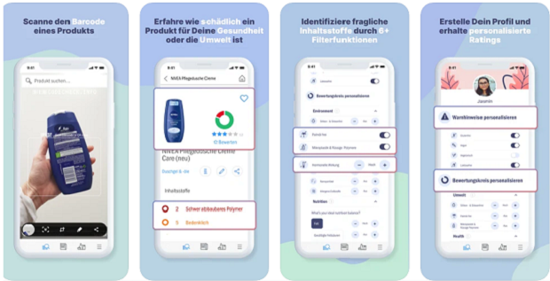 code check lebensmittel scannen gesundheitsapp