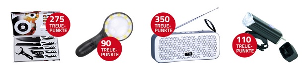 Treuepunkte für Praemien einloesen