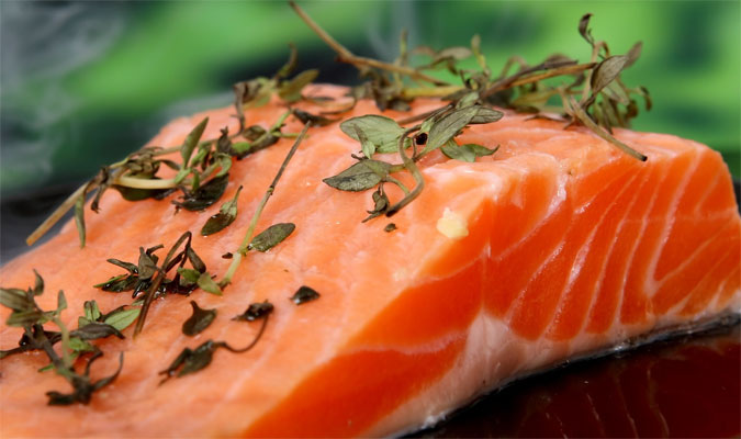 Lachs Lebensmittel mit vielen Vitaminen