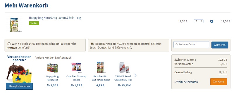 MedPets Gutschein einlösen