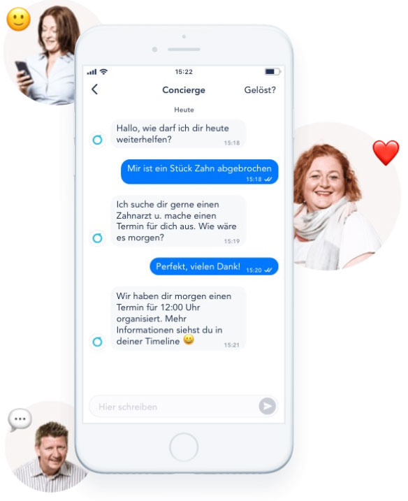 Die ottonova App ermöglicht die mobile Bedienung der PKV