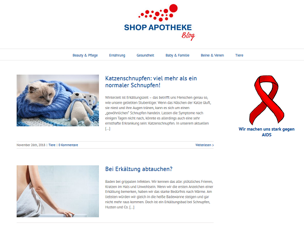Shop Apotheke Blog