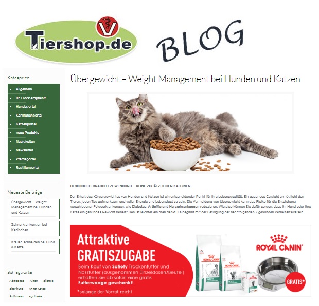 Tiershop.de Blogbeitraege