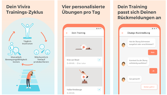 gesundheits app auf rezept-vivira bewegungsuebungen